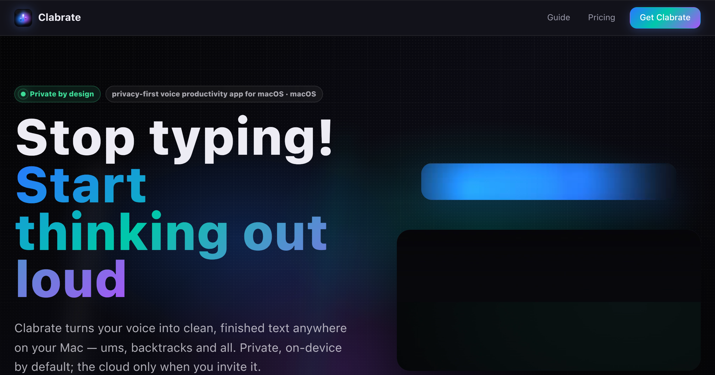 Clabrate product preview