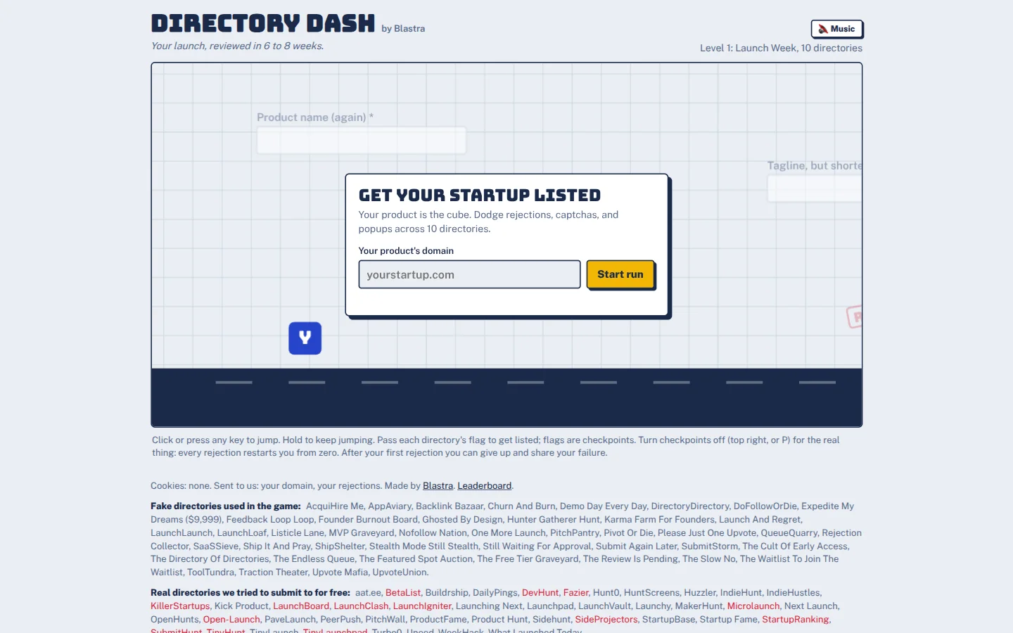 Directory Dash product preview