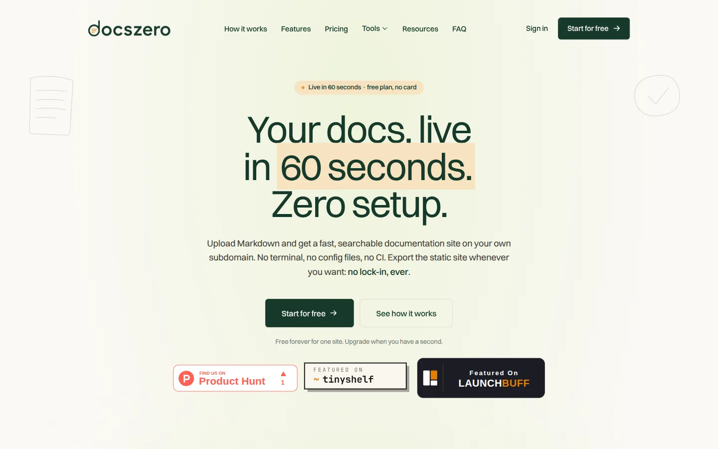 Docszero product preview