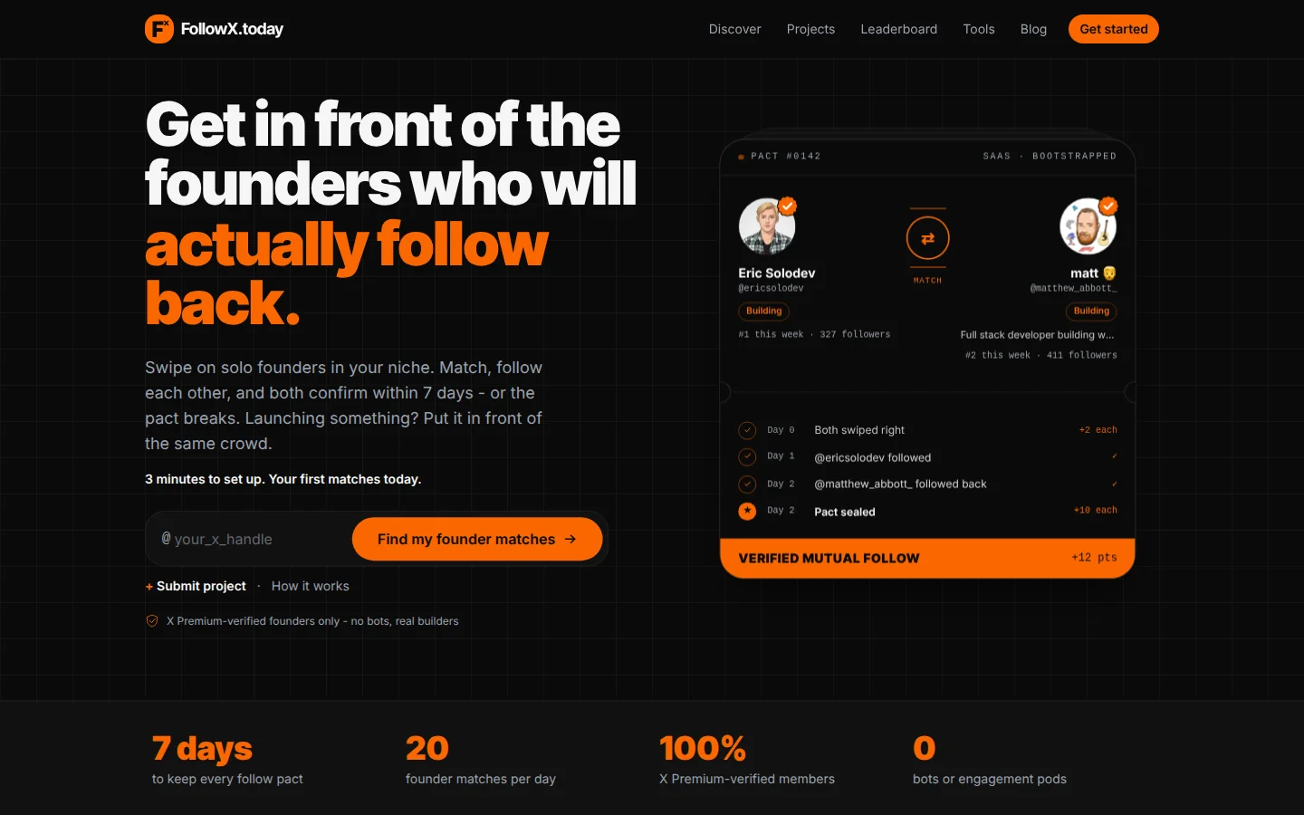 FollowX.today product preview 1
