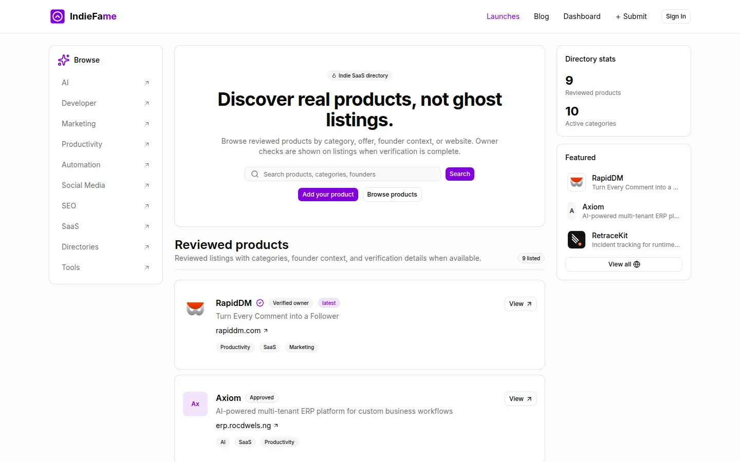 IndieFame product preview 1
