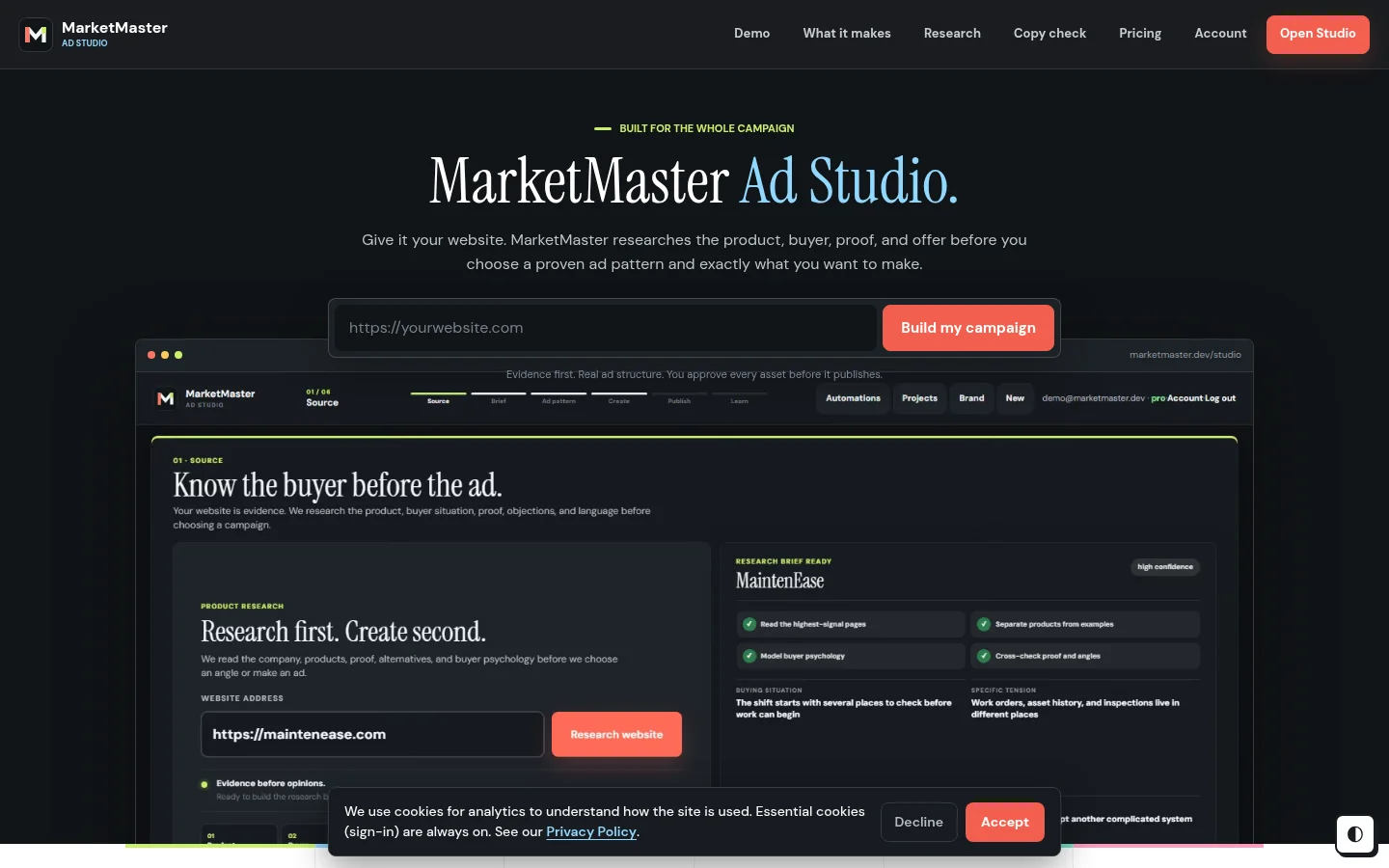 MarketMaster Ad Studio product preview 1