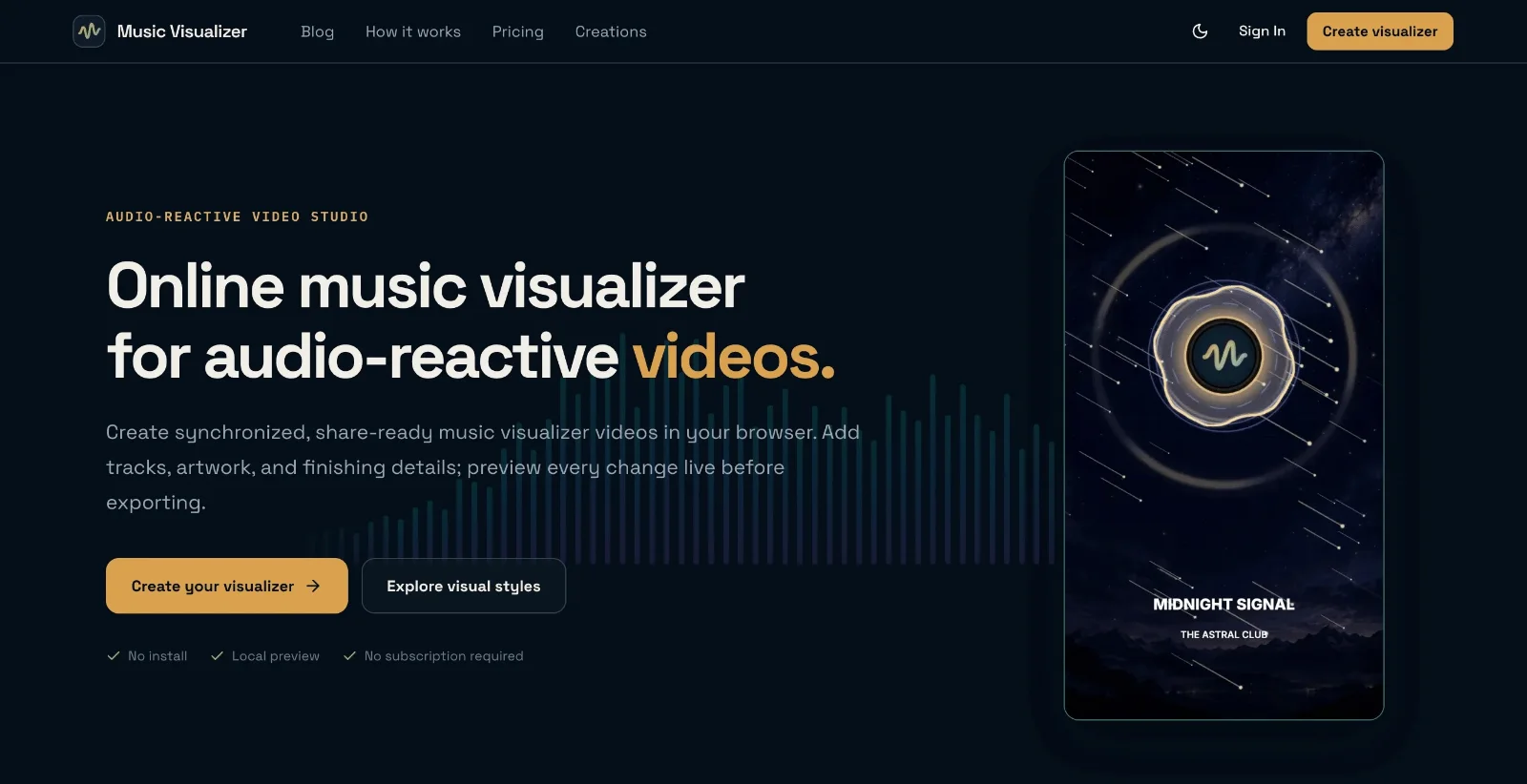 Music Visualizer product preview 1