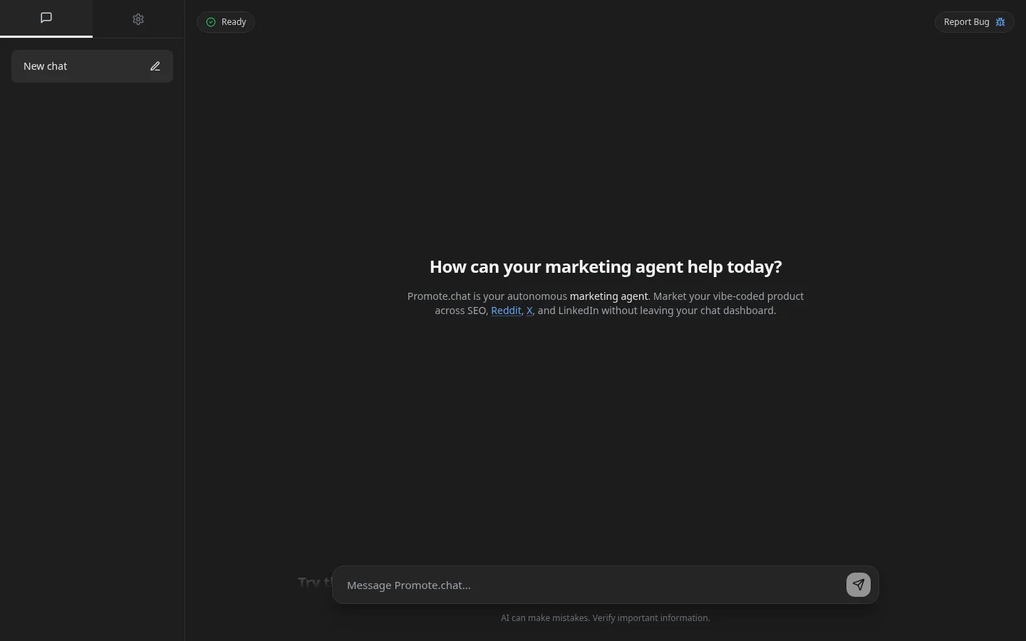 Promote.chat product preview