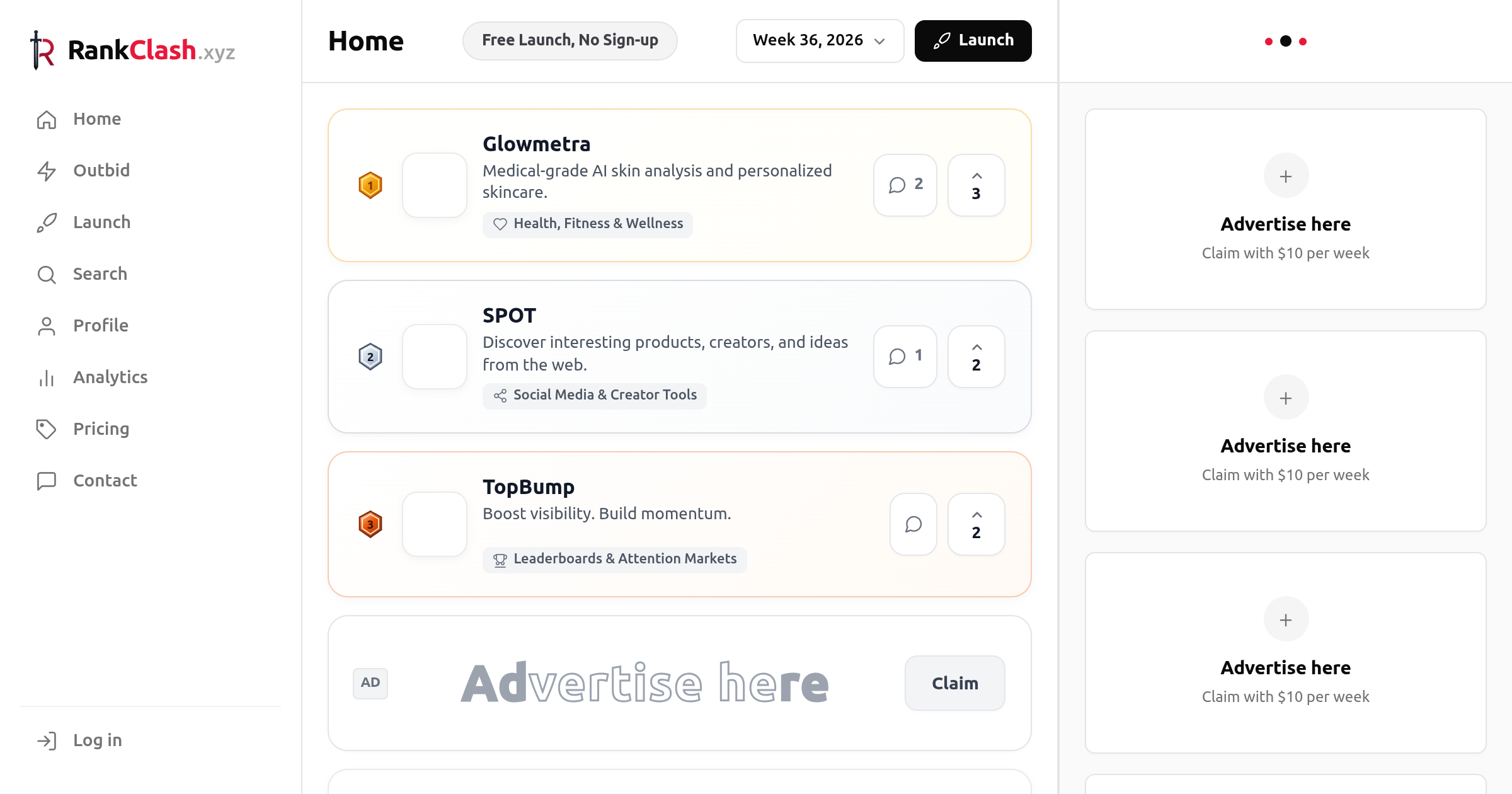 RankClash product preview