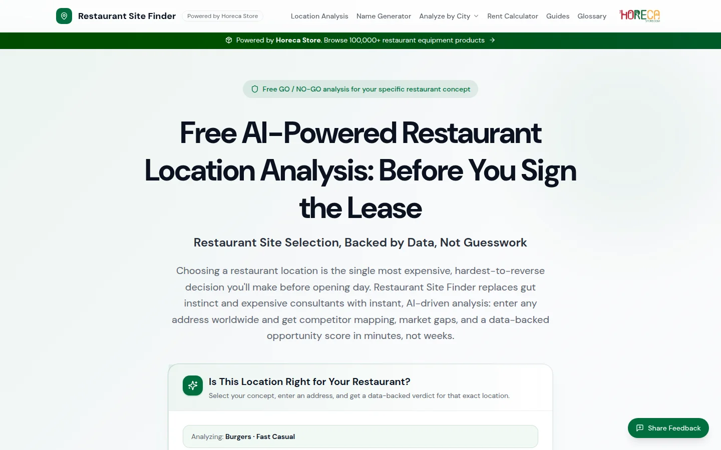 Restaurant Location Analysis Tool product preview 1