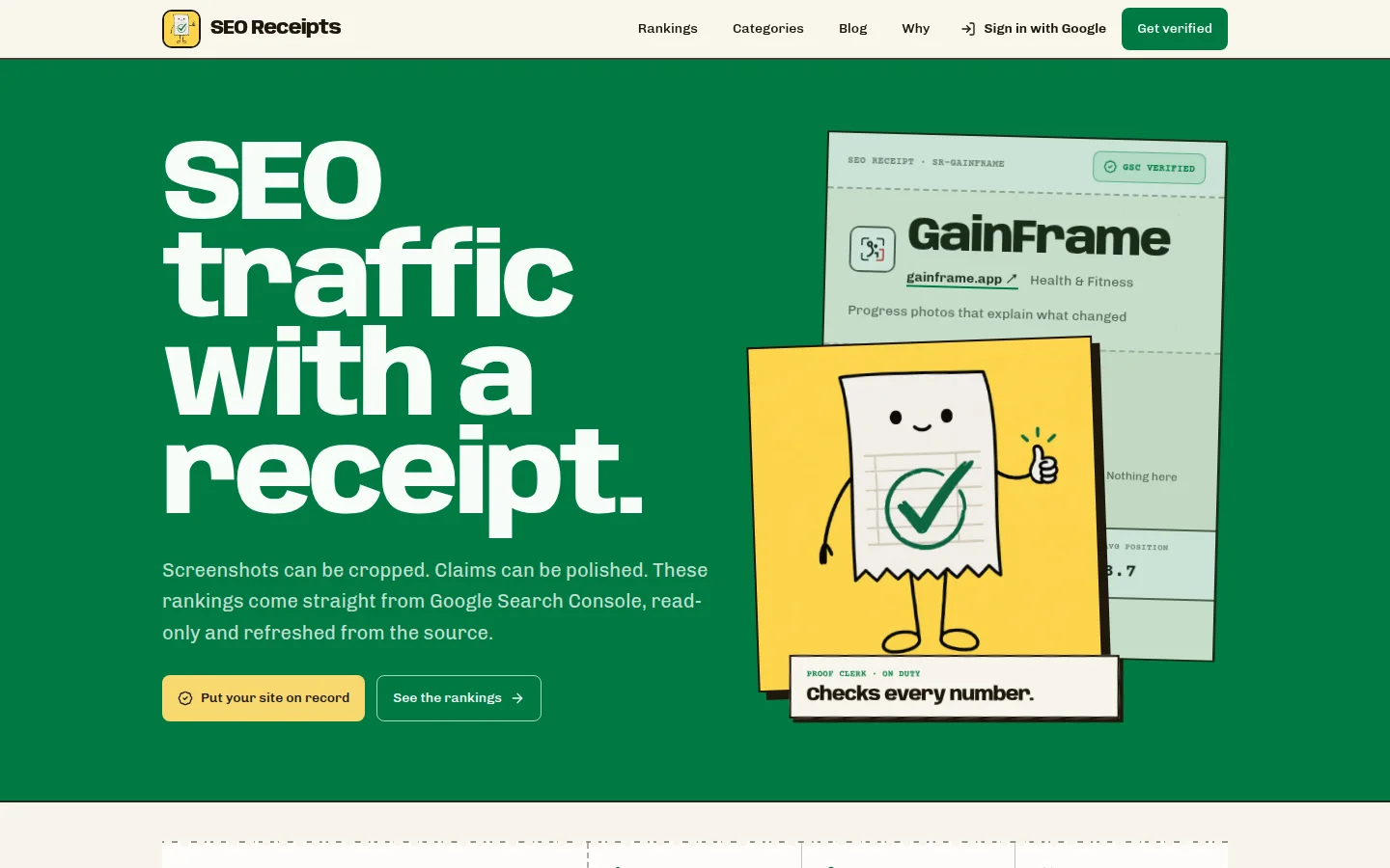 SEO Receipts product preview