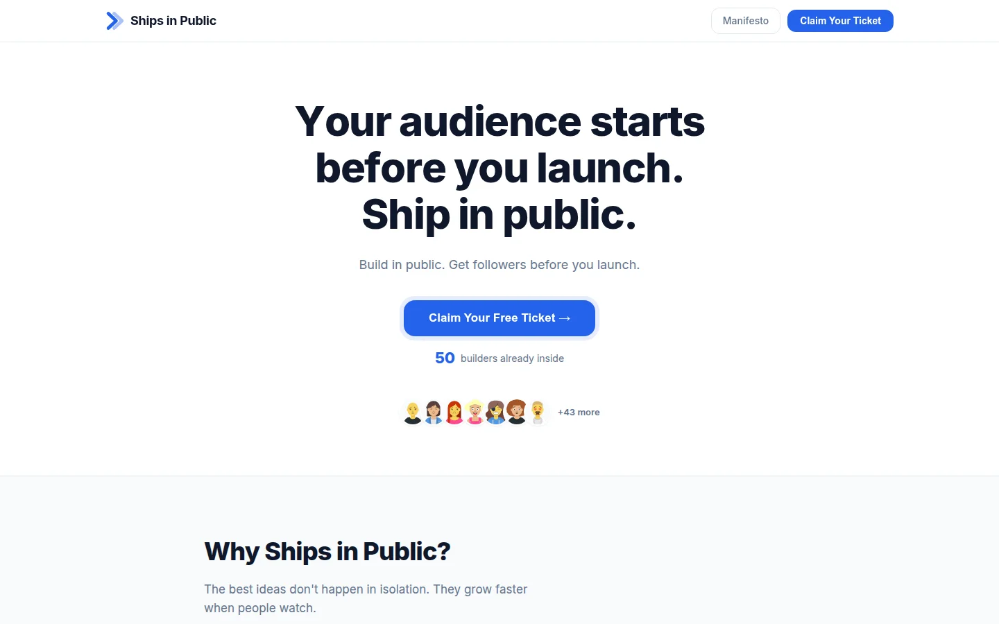 Ships in Public product preview