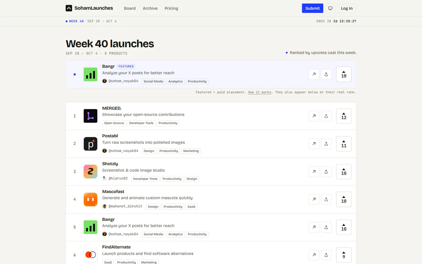 SohamLaunches product preview 1