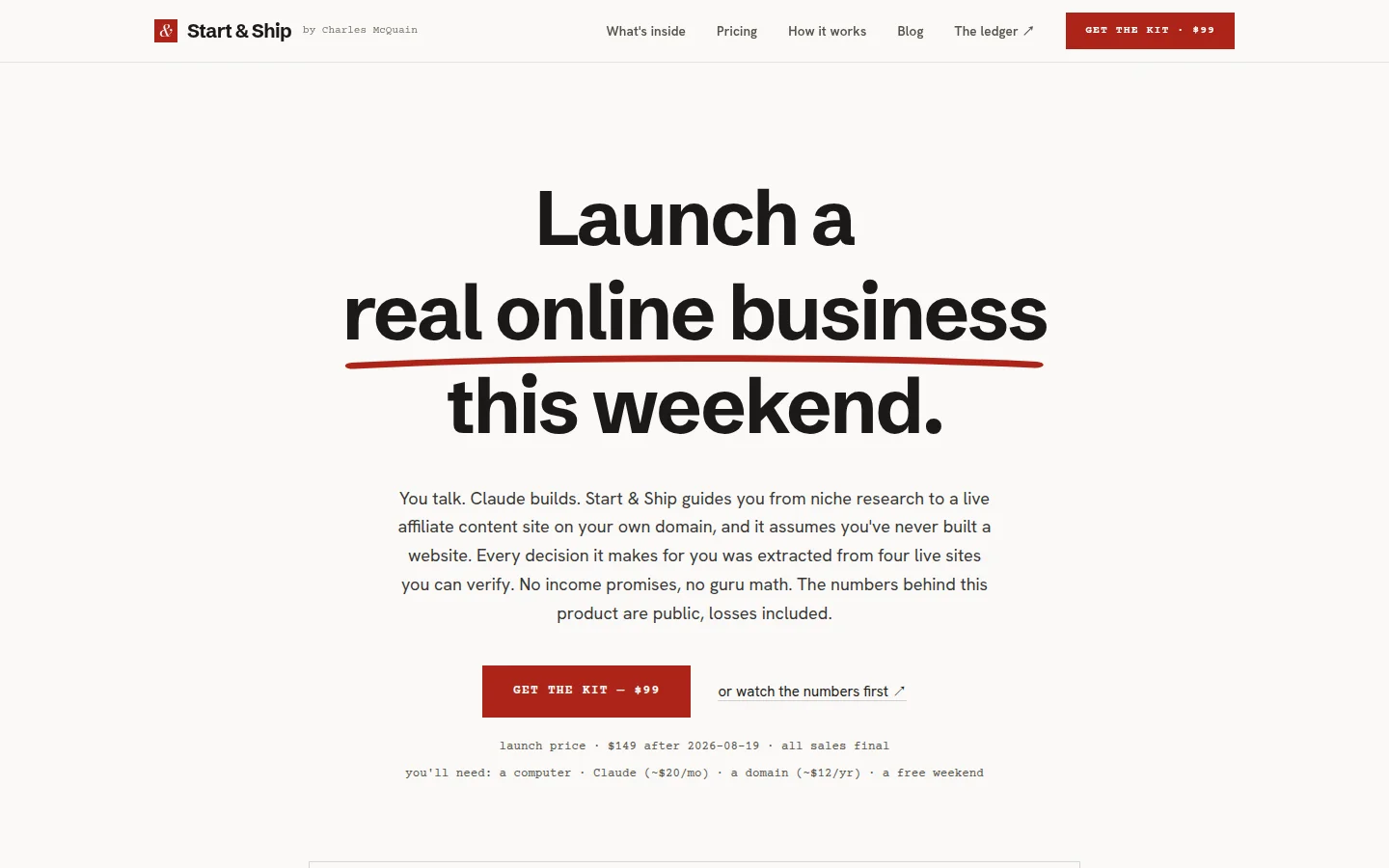 Start & Ship product preview 1