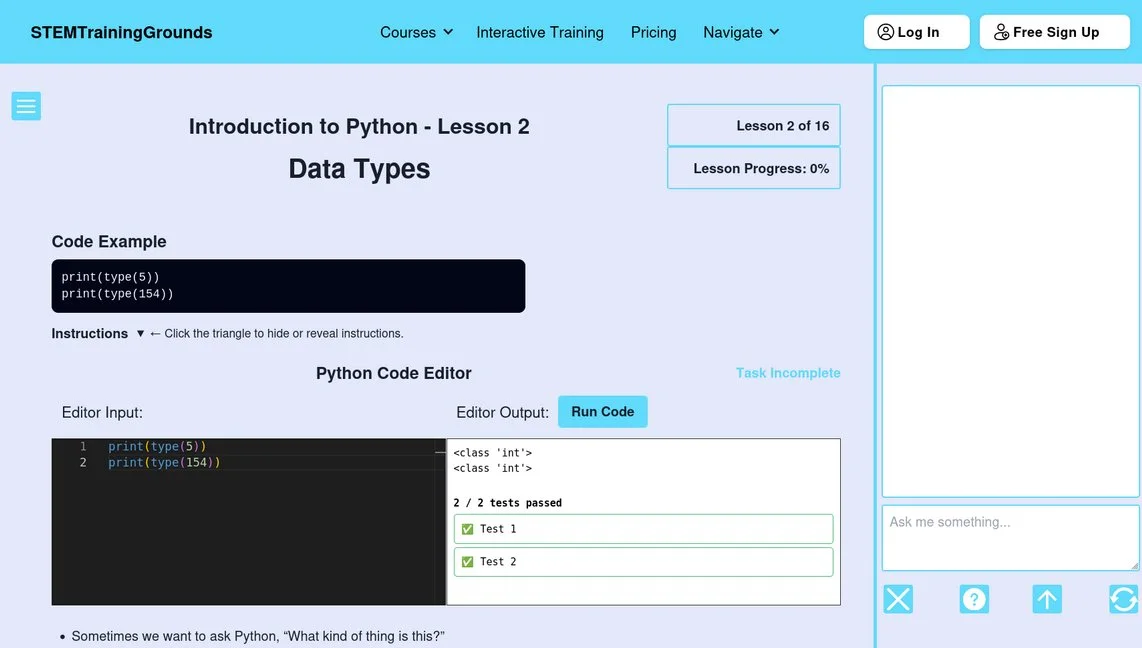 STEMTrainingGrounds.com product preview