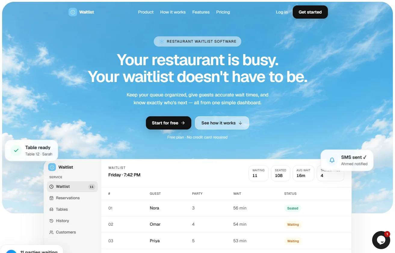Waitlist product preview 1