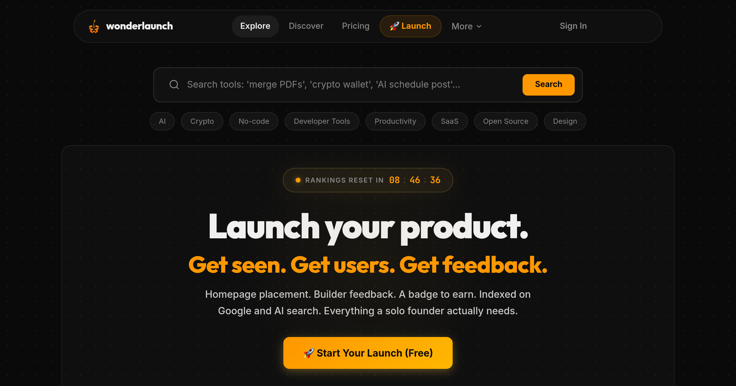 WonderLaunch product preview 1